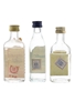 Drift, Gordon's & MG Gin Bottled 1980s 3 x 4cl-5cl / 40%