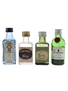 Bombay Sapphire, Cornhill Gin, Squires Dry Gin & Tanqueray Special Dry Bottled 1970s-1980s 4 x 5cl / 42.5%