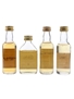 Assorted Blended Scotch Whisky Bottled 1980s 4 x 5cl / 40%