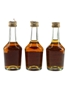 Hennessy 3 Star & VSOP Bottled 1970s-1980s 3 x 5cl / 40%