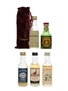 Famous Grouse, Interpak, John O'Groats, Loch Fyne & Ye Monks' Bottled 1980s - 1990s 5 x 5cl