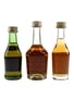 Bisquit VSOP, Hine Signature & Hennessy Very Special Bottled 1970s - 1980s 3 x 3cl- 5cl / 40%