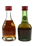 Bisquit & Courvoisier 3 Star Bottled 1970s 2 x 3cl / 40%