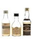 Cragganmore 12 Year Old, Dalwhinnie 15 Year Old & Dufftown 8 Year Old Bottled 1970s & 1980s 3 x 5cl