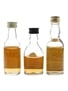 Cragganmore 12 Year Old, Dalwhinnie 15 Year Old & Dufftown 8 Year Old Bottled 1970s & 1980s 3 x 5cl