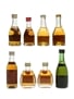 Assorted Cognac Miniatures Including Hine, Frapin, Remy Martin Bottled 1960s - 1970s 8 x 5cl / 40%