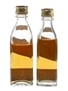 Johnnie Walker Black Label & Red Label Bottled 1970s 2 x 4cl-5cl / 40%