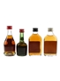 Assorted Cognac Miniatures Bisqut, Courvoisier & Hine 4 x 5cl / 40%