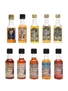 Pussers Rum & Rum Liqueur Miniatures  10 x 5cl