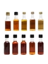 Pussers Rum & Rum Liqueur Miniatures  10 x 5cl