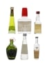 Italian Bitters & Liqueurs Miniatures Campari, Fernet Branca, Disaronno, Galliano 6 x 2 - 10cl