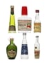 Italian Bitters & Liqueurs Miniatures Campari, Fernet Branca, Disaronno, Galliano 6 x 2 - 10cl