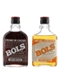 Bols Creme De Cacao & Dry Orange Curacao Bottled 1970s-1980s 2 x 18.6cl