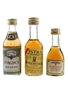 Bardinet, Istra Premier & St. Agnes Brandy 3 Star Bottled 1970s-1980s 3 x 3cl-5cl