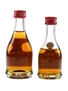 Bisquit 3 Star Cognac Bottled 1970s 2 x 3-5cl / 40%