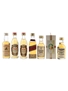 Famous Grouse, Grant's, Johnnie Walker, Queen Anne & Teacher's Bottled 1960s & 1970s 6 x 5cl / 40%