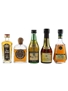 Assorted Brandy Five Kings Old Reserve, Lepanto Brandy, Miguel Torres, Torres Hors D'Age & Torres Gran Reserva 5 x 3cl-5cl