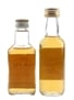 Haig & Thinkers Dram Bottled 1970s-1980s 2 x 4.7cl-5cl