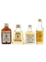 Ballantine's, Bell's Extra Special, Cluny & The Munro's Bottled 1980s-1990s 4 x 3cl-5cl