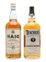 Haig's Fine Old & Teacher's Highland Cream Bottled 1980s - Duty Free 113cl & 100cl / 43%