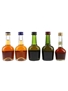 Courvoisier VS, VSOP & Napoleon Cognac Bottled 1980s-1990s 5 x 3cl-5cl / 40%