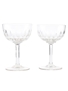 Champagne Coupe Glasses  12.5cm Tall