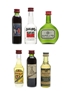 Assorted Belgian Liqueur Miniatures Balsam, Mandarine Napoleon, Elixir D'Anvers 6 x 3cl - 5cl