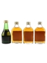 Hine 3 Star Bottled 1980s 4 x 5cl / 40%