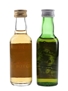 Auchentoshan & Strathayr Pure Malt Bottled 1970s-1980s 2 x 4.7cl-5cl