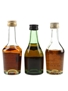 Hennessy 3 Star & Hine 3 Star & VSOP Bottled 1970s 3 x 5cl / 40%