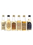 Assorted 12 Year Old Single Malt Bottled 1980s 6 x 5cl / 40%