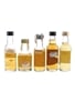 Assorted Single Malt Scotch Whisky Bottled 1980s & 1990s 5 x 5cl