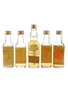 Assorted Blended Scotch Whisky Bottled 1990s 5 x 5cl / 40%