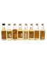 Assorted Blended Scotch Whisky Bottled 1990s 8 x 5cl / 40%