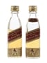 Johnnie Walker Red Label Bottled 1970s-1980s 2 x 4.7cl / 40%