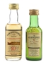 Dufftown Glenlivet 10 Year Old & Glenlivet 12 Year Old Bottled 1990s 2 x 5cl / 40%