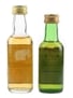 Dufftown Glenlivet 10 Year Old & Glenlivet 12 Year Old Bottled 1990s 2 x 5cl / 40%