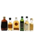 Wiley's Black Label, Glenfoyne 12 Year Old, Long John, Pipers, Passport & 100 Pipers Bottled 1970s 6 x 5cl