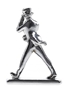 The Johnnie Walker Striding Man  8.5cm x 6cm