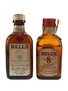 Bell's 8 Year Old & Royal Vat De Luxe Bottled 1960s-1970s 2 x 4.7cl-5cl