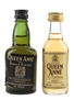 Queen Anne Rare Bottled 1960s & 1980s 2 x 5cl / 40%