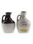 Rutherford's Ceramic Decanters Bottled 1980s 2 x 5cl / 40%