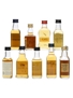 9 x Single Malt Scotch Whisky Miniature 