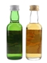 The Three Scotches Blend, Malt & Grain Bottled 1970s 2 x 4.7cl / 43%