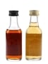 Captain Morgan Black Label & Spiced Rum Bottled 1990s 2 x 5cl