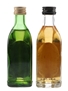 Grant's 12 Year Old & Glenfiddich Pure Malt Bottled 1980s & 2000s 2 x 5cl / 40%