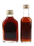 Black Heart Rum & Walter Hicks Navy Rum Bottled 1980s 2 x 5cl / 40%