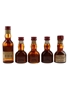 Grand Marnier Cordon Rouge Bottled 1970s-1980s 5 x 2.5cl-5cl