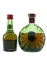 Courvoisier 3 Star Luxe & Remy Martin Centaure XO Bottled 1980s 2 x 5cl / 40%