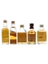 Greenyards Blend, Johnnie Walker Red Label, King George IV, Robbie Dhu & Whyte & Mackay Bottled 1980s-2000s 5 x 5cl / 40%